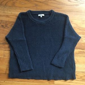 Madewell shaker chunky sweater pullover navy